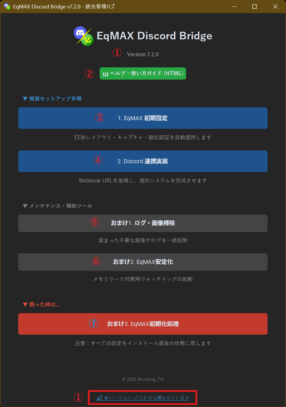 総合ハブ起動状態
